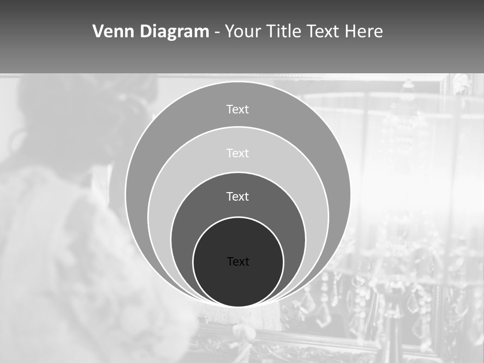 A Woman Is Looking At Her Reflection In A Mirror PowerPoint Template