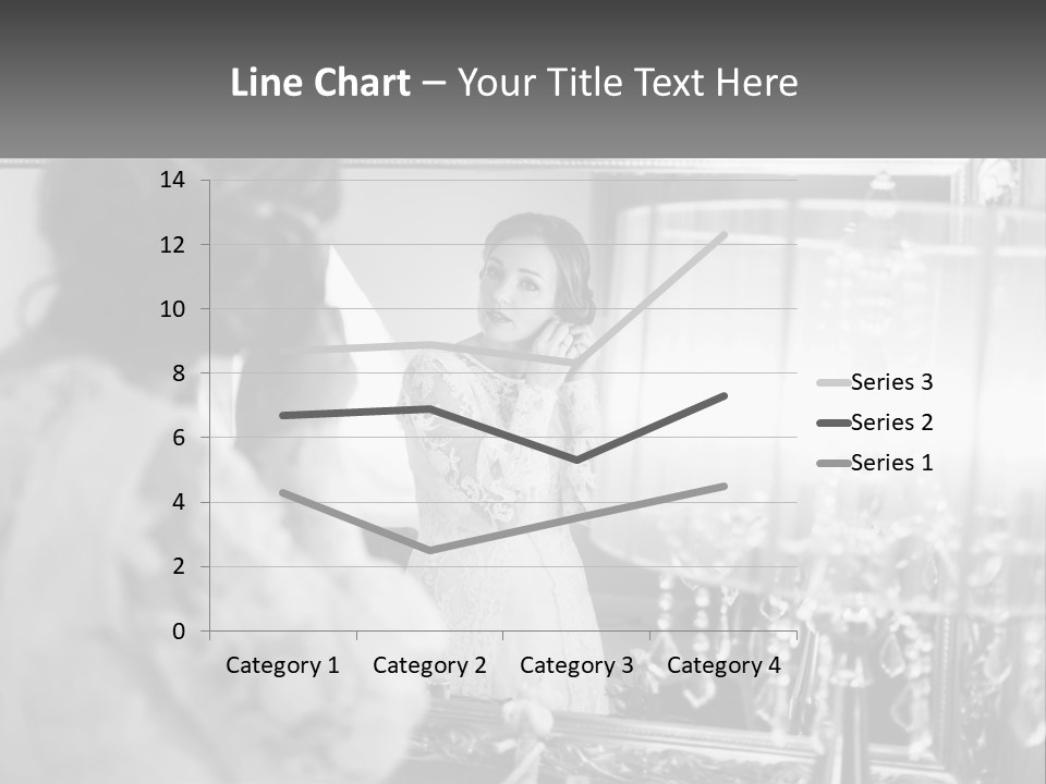 A Woman Is Looking At Her Reflection In A Mirror PowerPoint Template