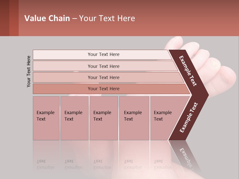 A Baby's Foot With A Black Background PowerPoint Template