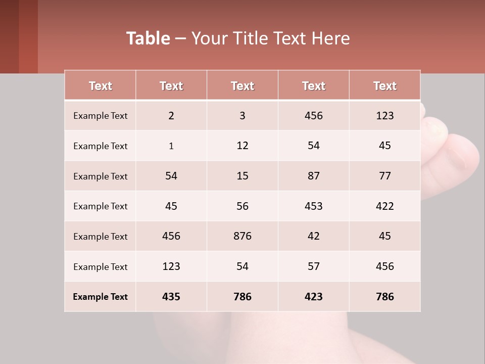 A Baby's Foot With A Black Background PowerPoint Template