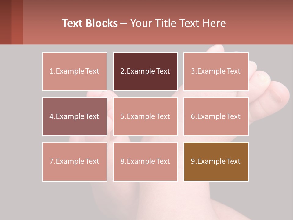 A Baby's Foot With A Black Background PowerPoint Template