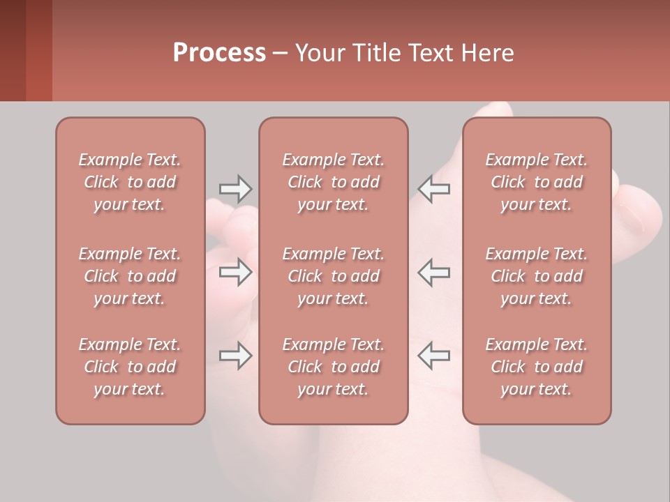 A Baby's Foot With A Black Background PowerPoint Template