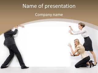 A Group Of People Standing Next To Each Other PowerPoint Template