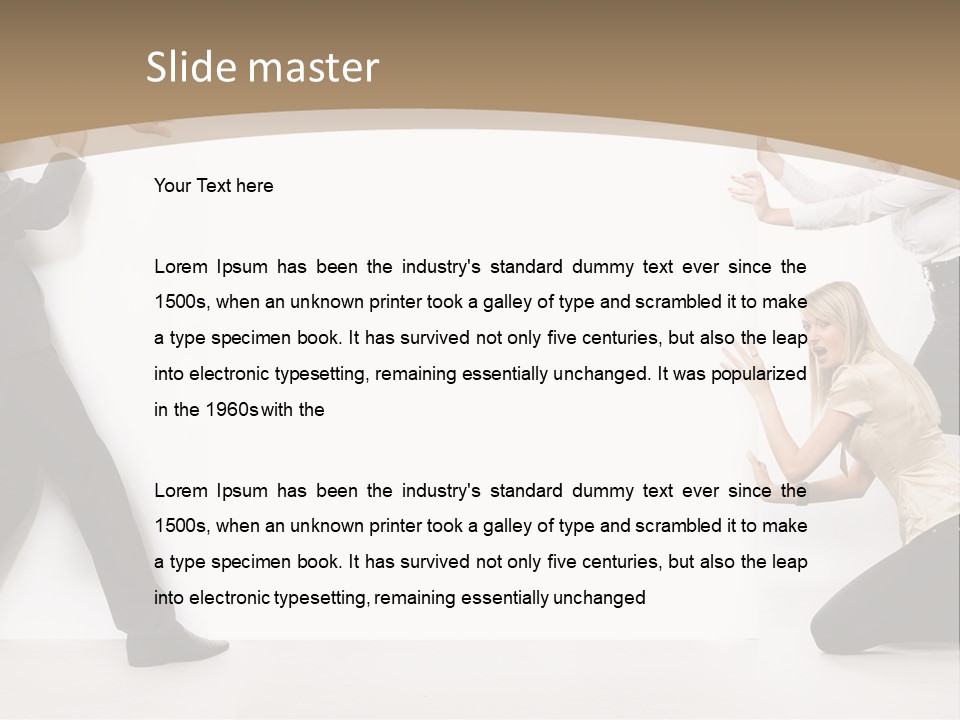 A Group Of People Standing Next To Each Other PowerPoint Template