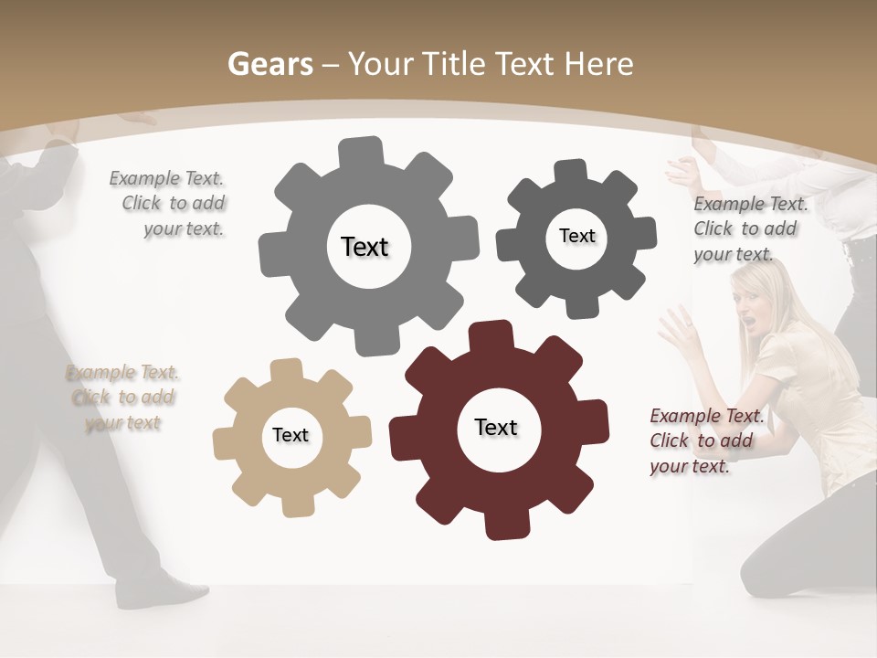 A Group Of People Standing Next To Each Other PowerPoint Template