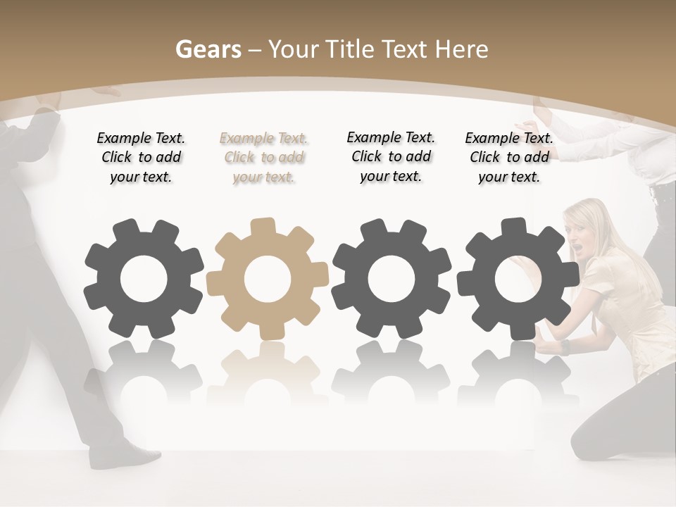 A Group Of People Standing Next To Each Other PowerPoint Template