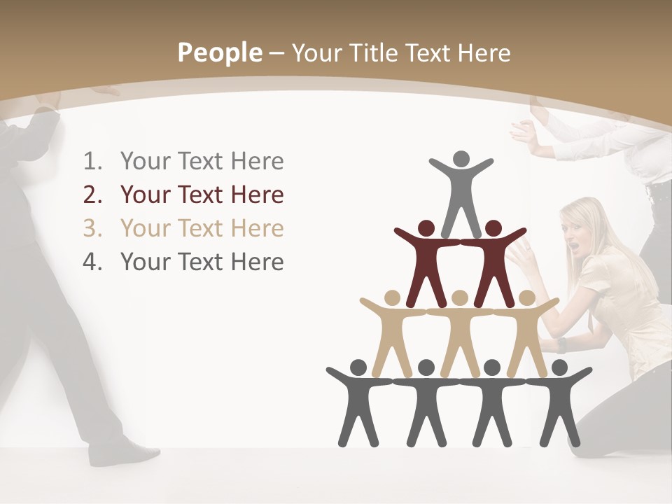 A Group Of People Standing Next To Each Other PowerPoint Template