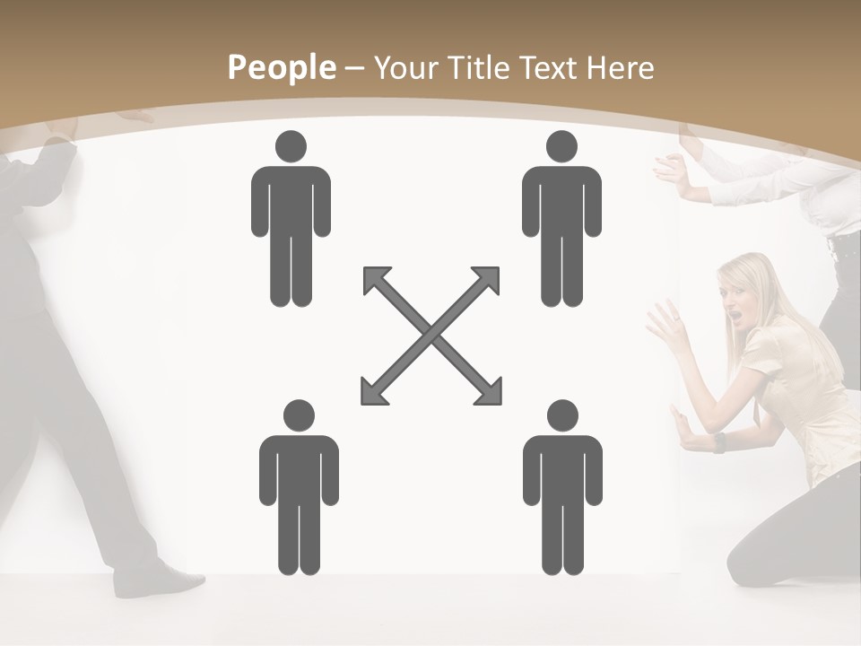 A Group Of People Standing Next To Each Other PowerPoint Template