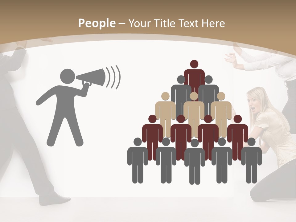 A Group Of People Standing Next To Each Other PowerPoint Template