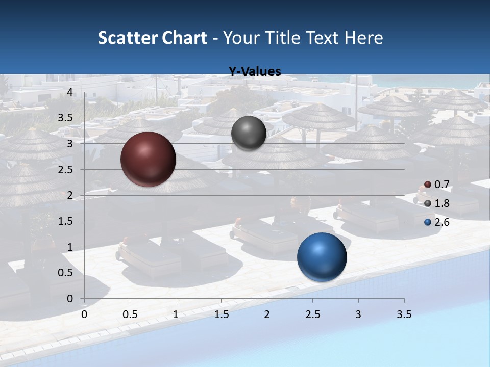 A Group Of Umbrellas Sitting Next To A Swimming Pool PowerPoint Template