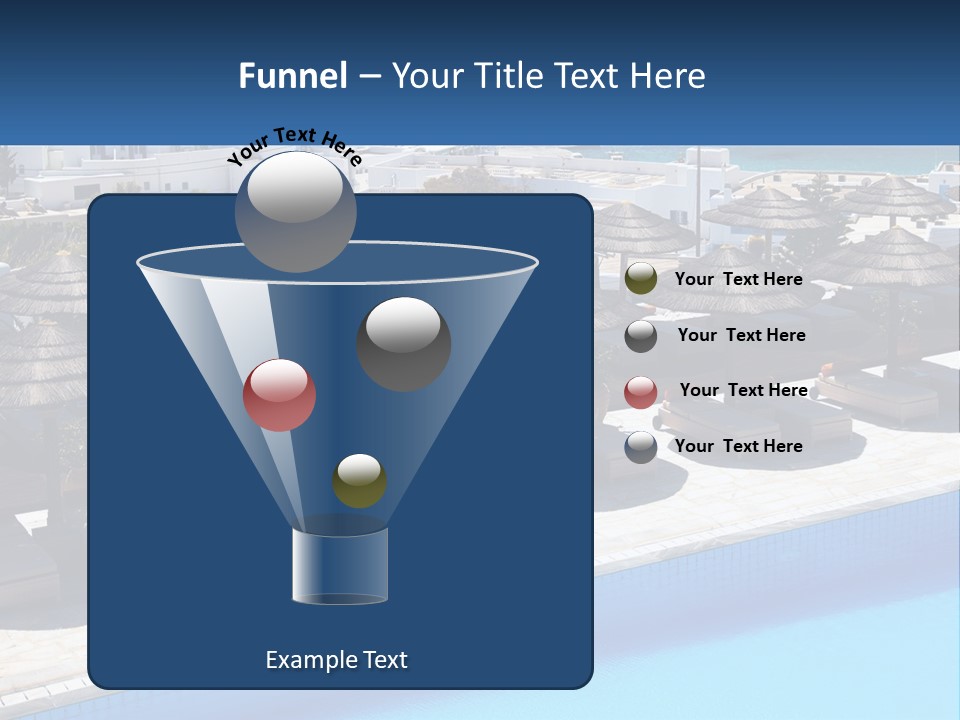 A Group Of Umbrellas Sitting Next To A Swimming Pool PowerPoint Template