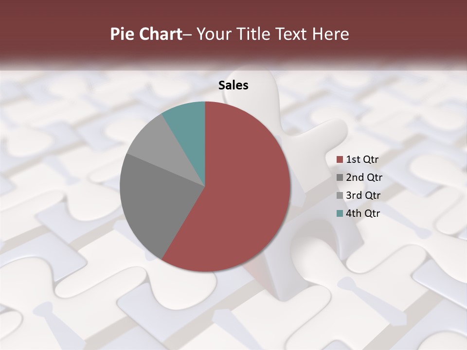 A Piece Of A Puzzle Sitting On Top Of A Table PowerPoint Template