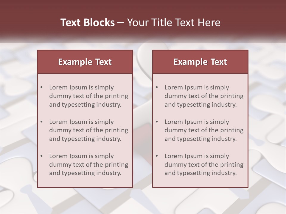 A Piece Of A Puzzle Sitting On Top Of A Table PowerPoint Template