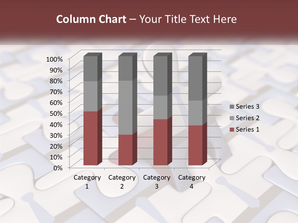 A Piece Of A Puzzle Sitting On Top Of A Table PowerPoint Template