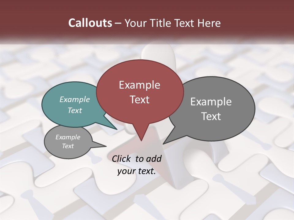 A Piece Of A Puzzle Sitting On Top Of A Table PowerPoint Template