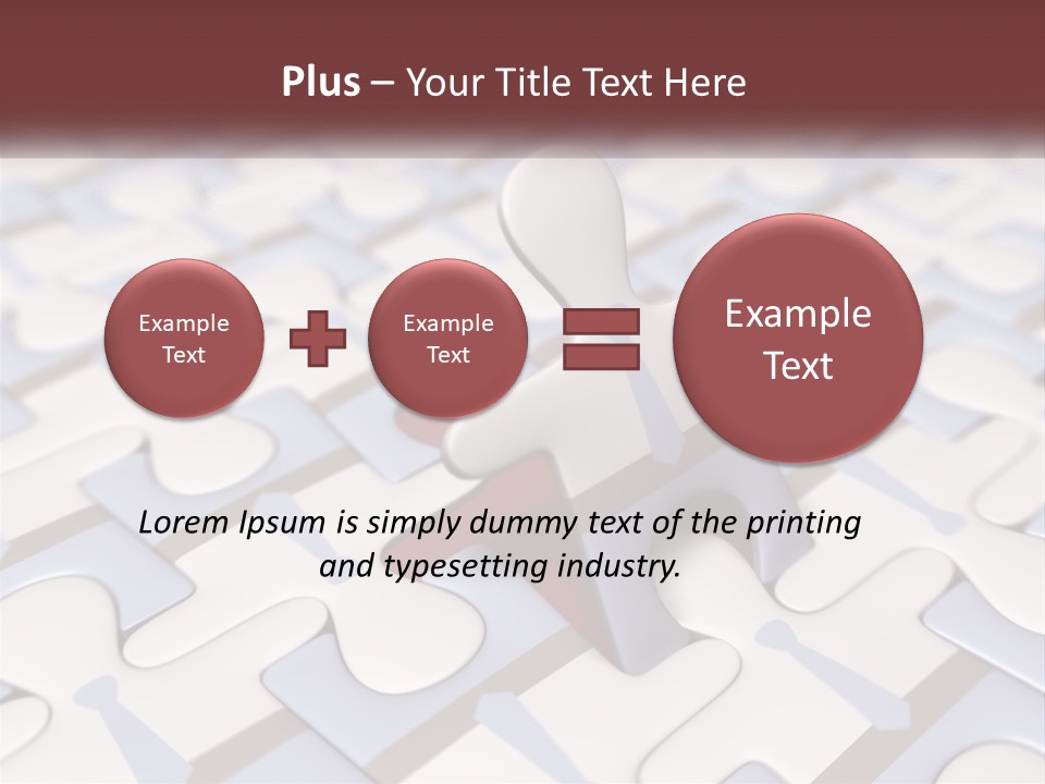 A Piece Of A Puzzle Sitting On Top Of A Table PowerPoint Template