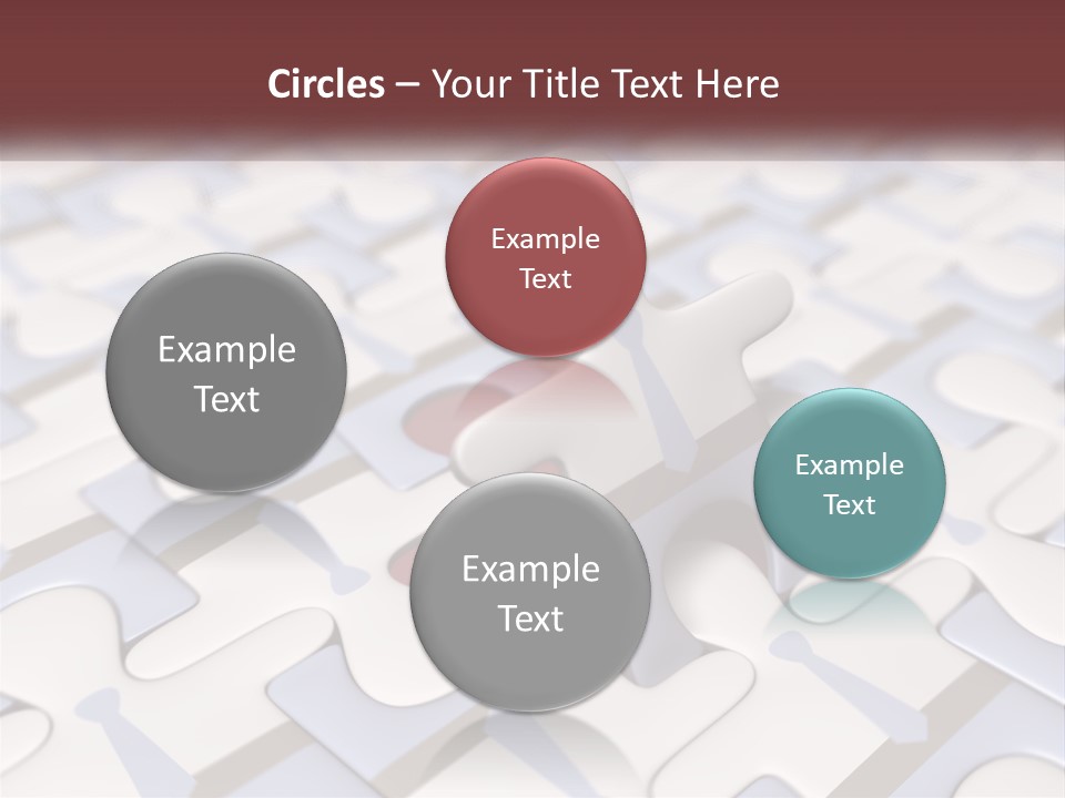 A Piece Of A Puzzle Sitting On Top Of A Table PowerPoint Template