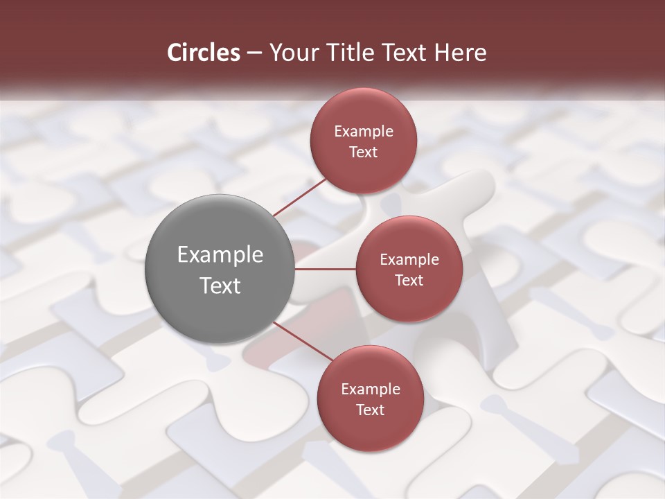A Piece Of A Puzzle Sitting On Top Of A Table PowerPoint Template
