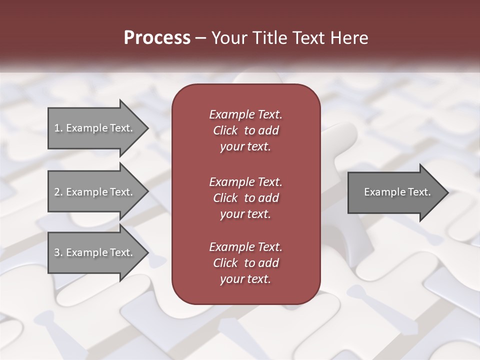 A Piece Of A Puzzle Sitting On Top Of A Table PowerPoint Template