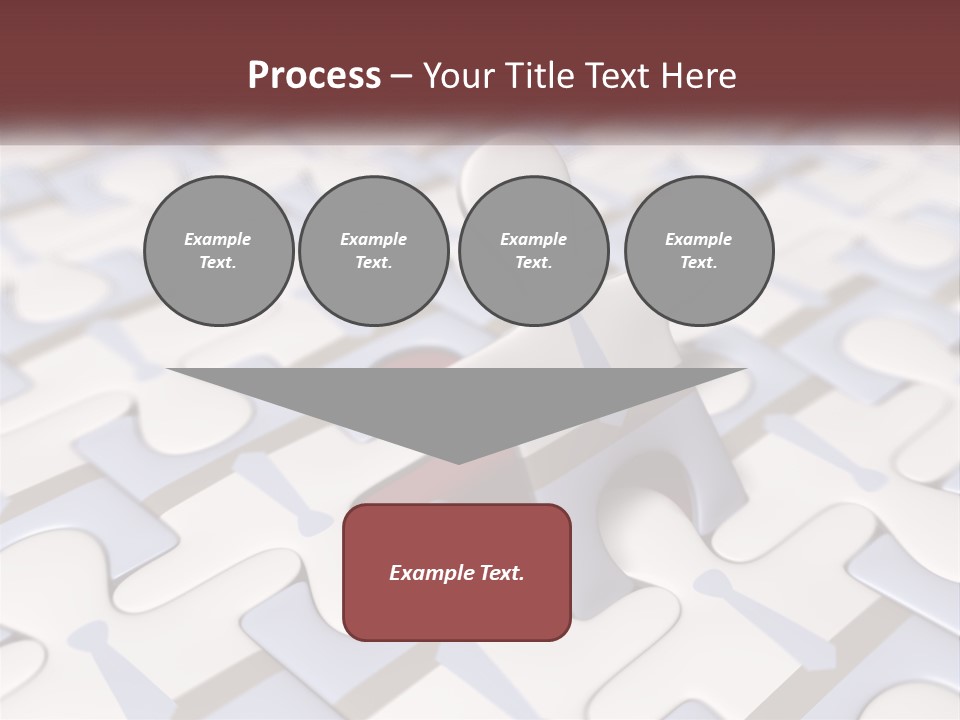 A Piece Of A Puzzle Sitting On Top Of A Table PowerPoint Template
