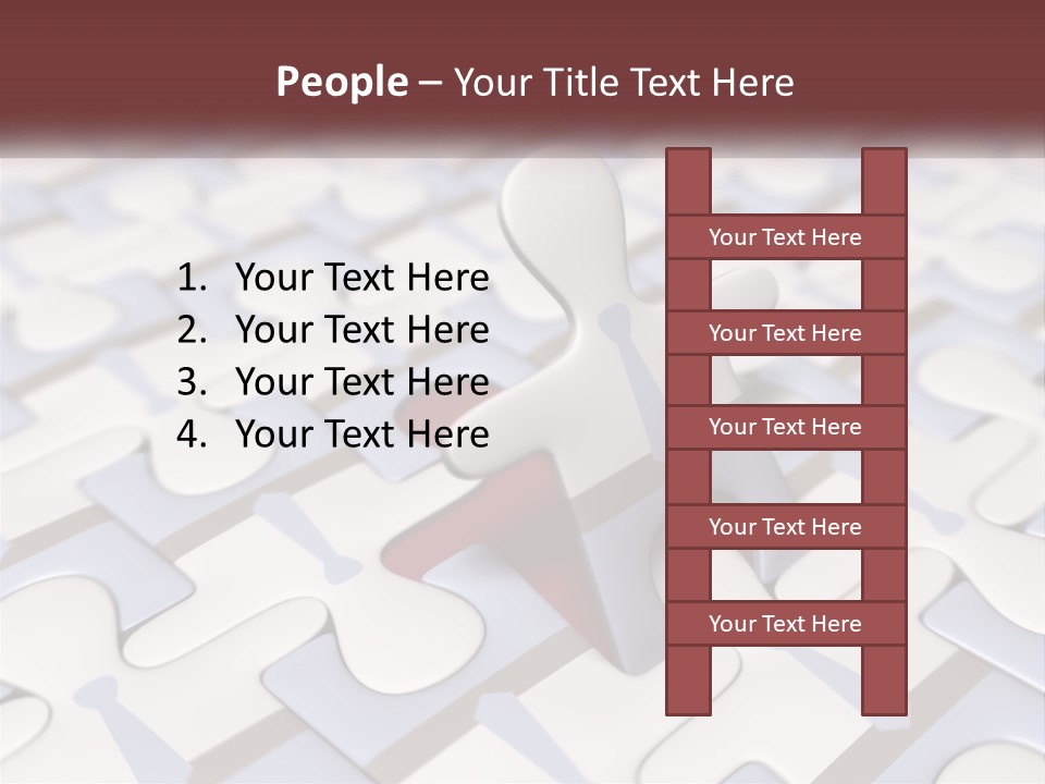 A Piece Of A Puzzle Sitting On Top Of A Table PowerPoint Template