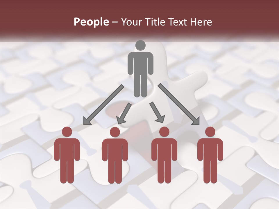 A Piece Of A Puzzle Sitting On Top Of A Table PowerPoint Template