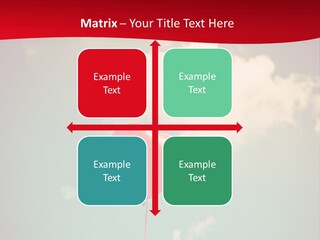 A Red Heart Shaped Balloon Floating In The Air PowerPoint Template