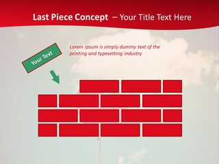 A Red Heart Shaped Balloon Floating In The Air PowerPoint Template