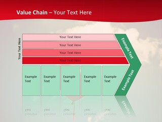 A Red Heart Shaped Balloon Floating In The Air PowerPoint Template