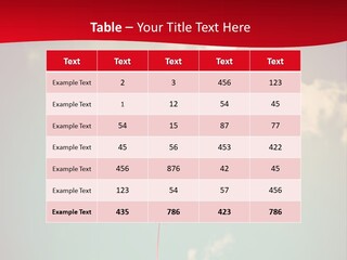 A Red Heart Shaped Balloon Floating In The Air PowerPoint Template