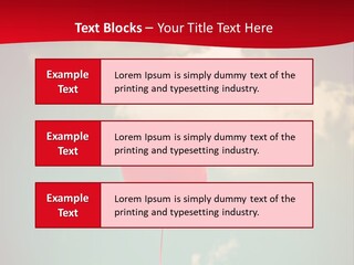 A Red Heart Shaped Balloon Floating In The Air PowerPoint Template