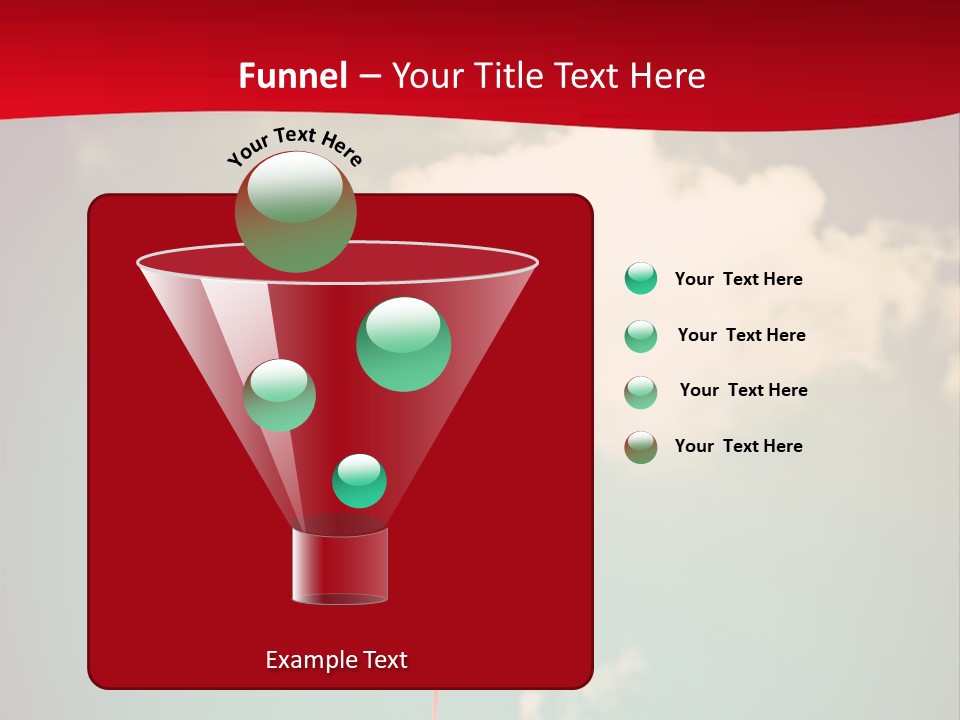 A Red Heart Shaped Balloon Floating In The Air PowerPoint Template