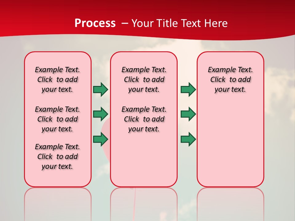 A Red Heart Shaped Balloon Floating In The Air PowerPoint Template