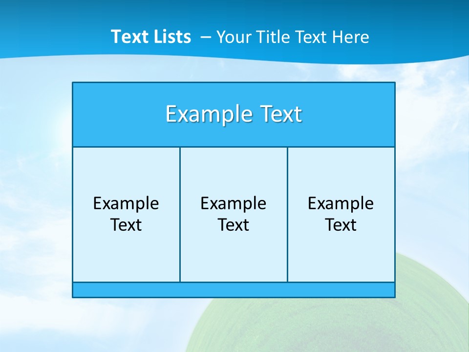 A Green Hill With Two Trees On Top Of It PowerPoint Template