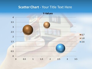 A Person Holding A Small Model House In Their Hand PowerPoint Template