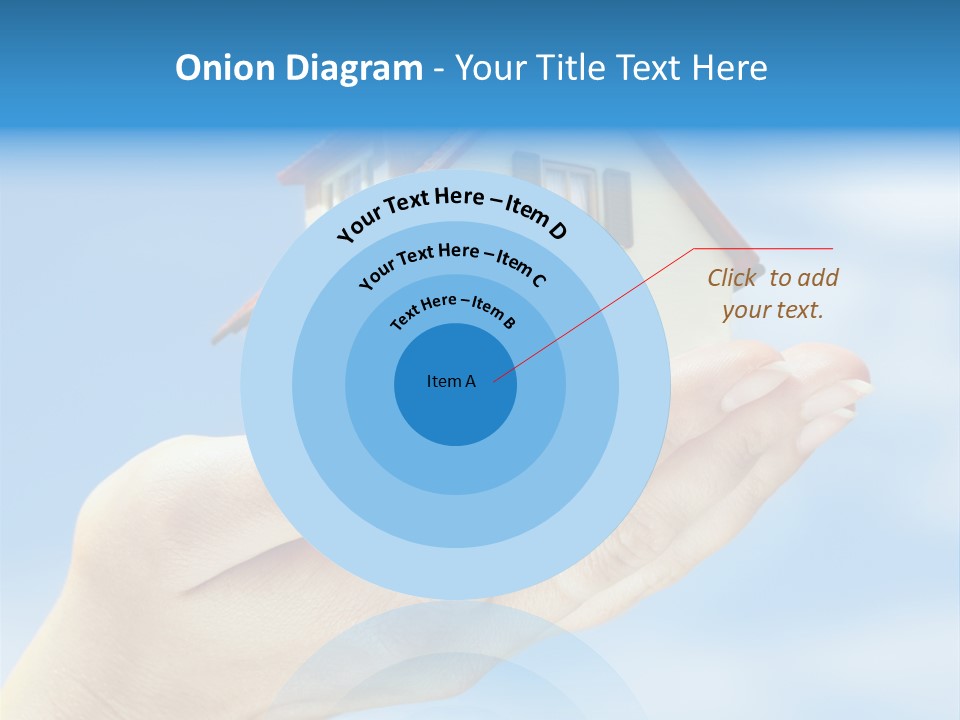 A Person Holding A Small Model House In Their Hand PowerPoint Template