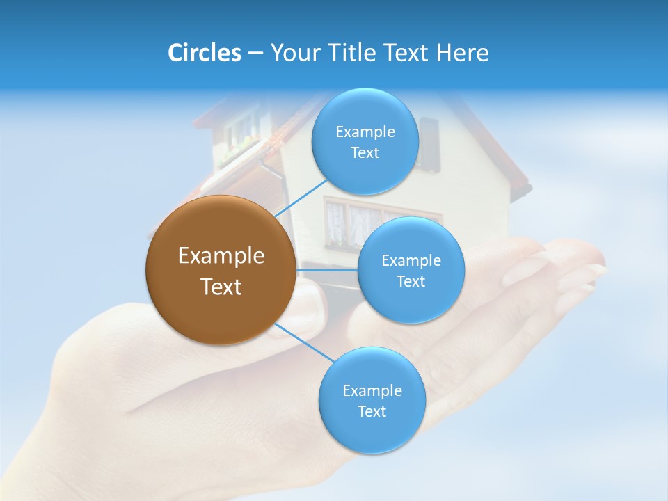 A Person Holding A Small Model House In Their Hand PowerPoint Template