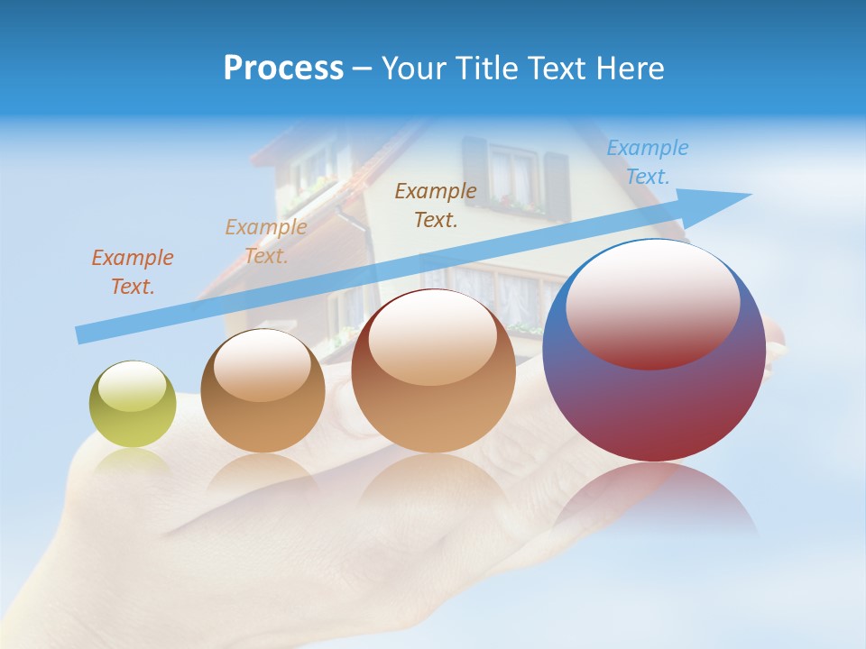 A Person Holding A Small Model House In Their Hand PowerPoint Template