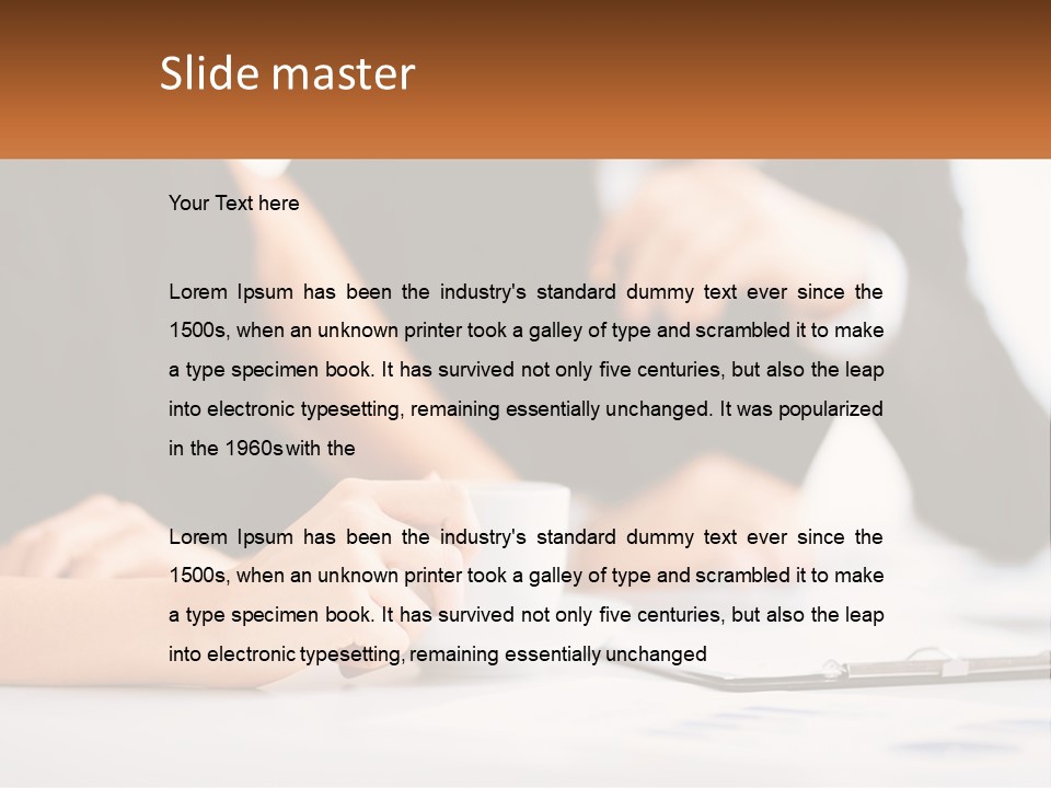 A Couple Of People Sitting At A Table With A Cup PowerPoint Template