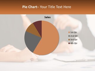 A Couple Of People Sitting At A Table With A Cup PowerPoint Template