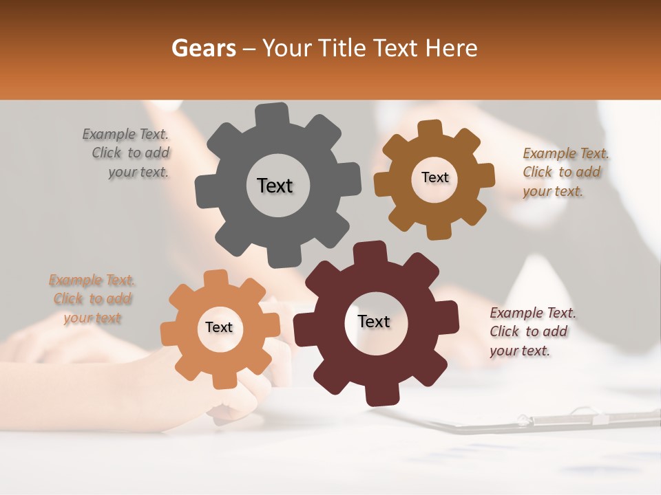 A Couple Of People Sitting At A Table With A Cup PowerPoint Template