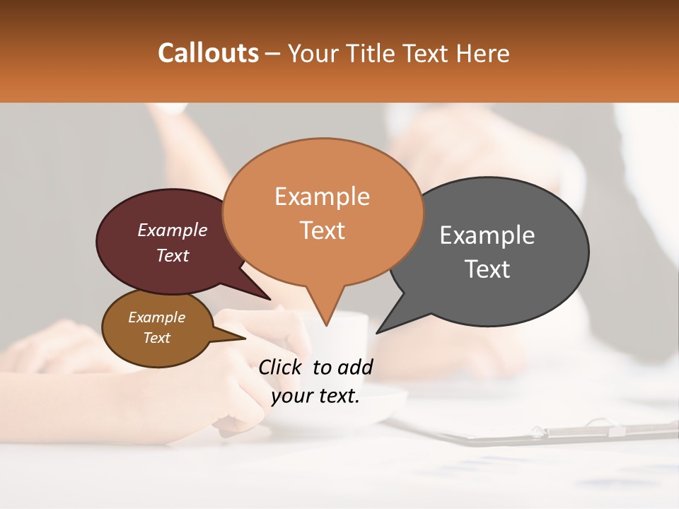 A Couple Of People Sitting At A Table With A Cup PowerPoint Template