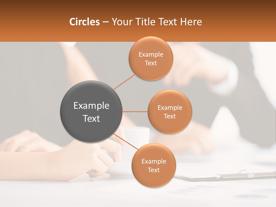 A Couple Of People Sitting At A Table With A Cup PowerPoint Template