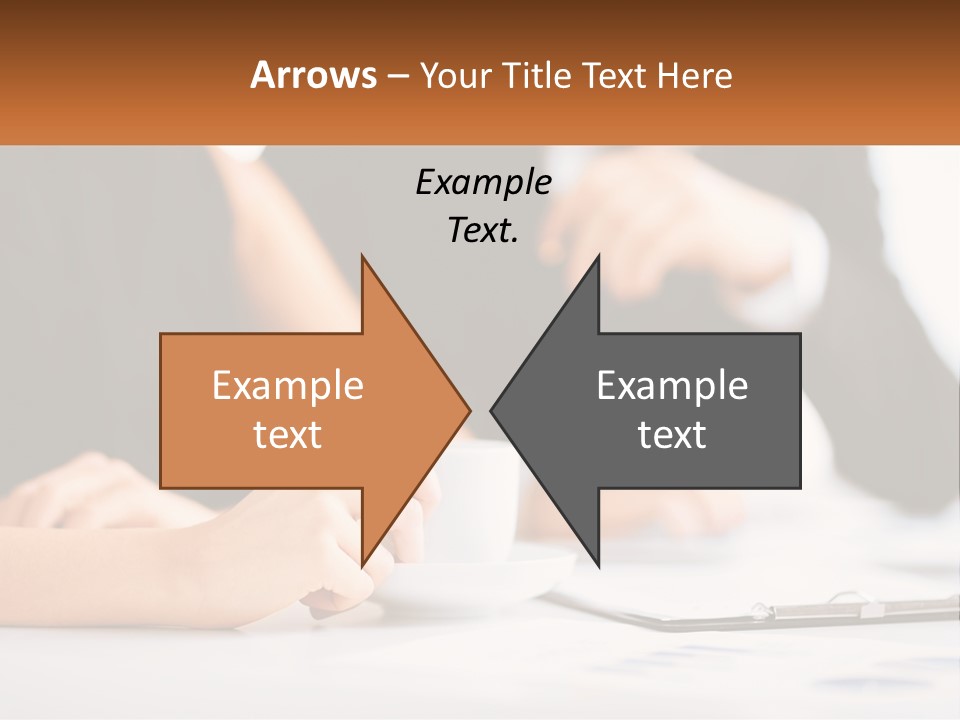 A Couple Of People Sitting At A Table With A Cup PowerPoint Template
