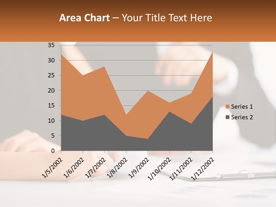 A Couple Of People Sitting At A Table With A Cup PowerPoint Template