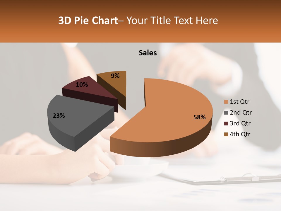 A Couple Of People Sitting At A Table With A Cup PowerPoint Template