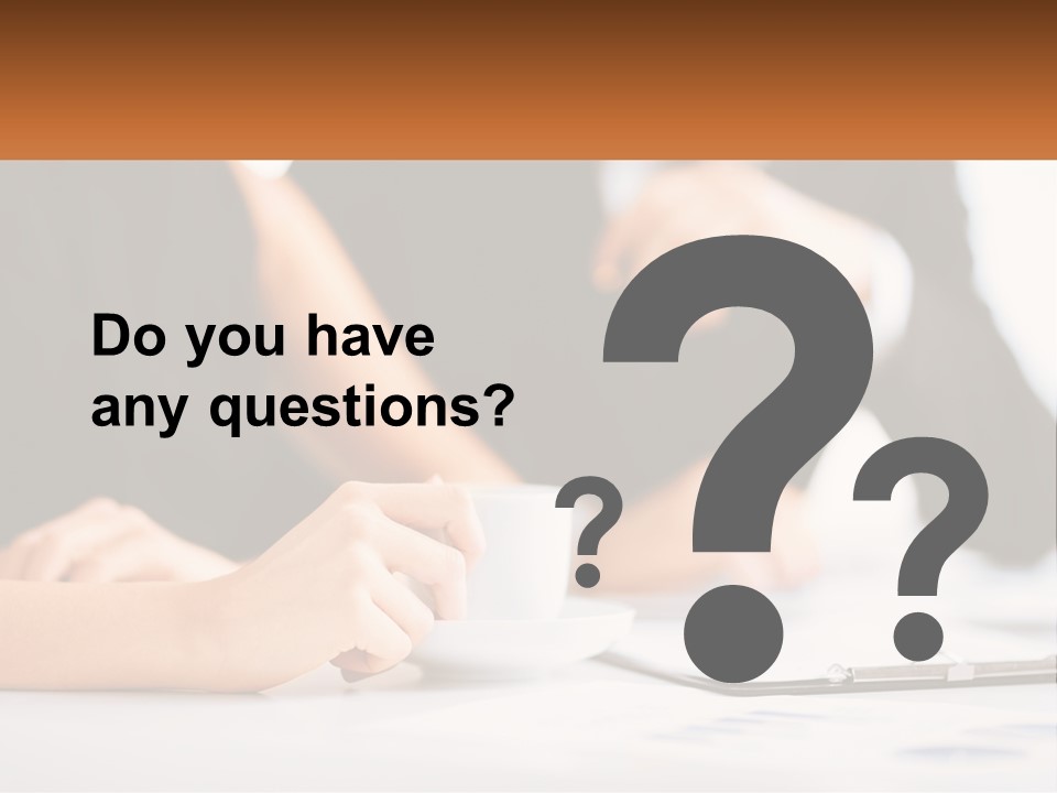 A Couple Of People Sitting At A Table With A Cup PowerPoint Template