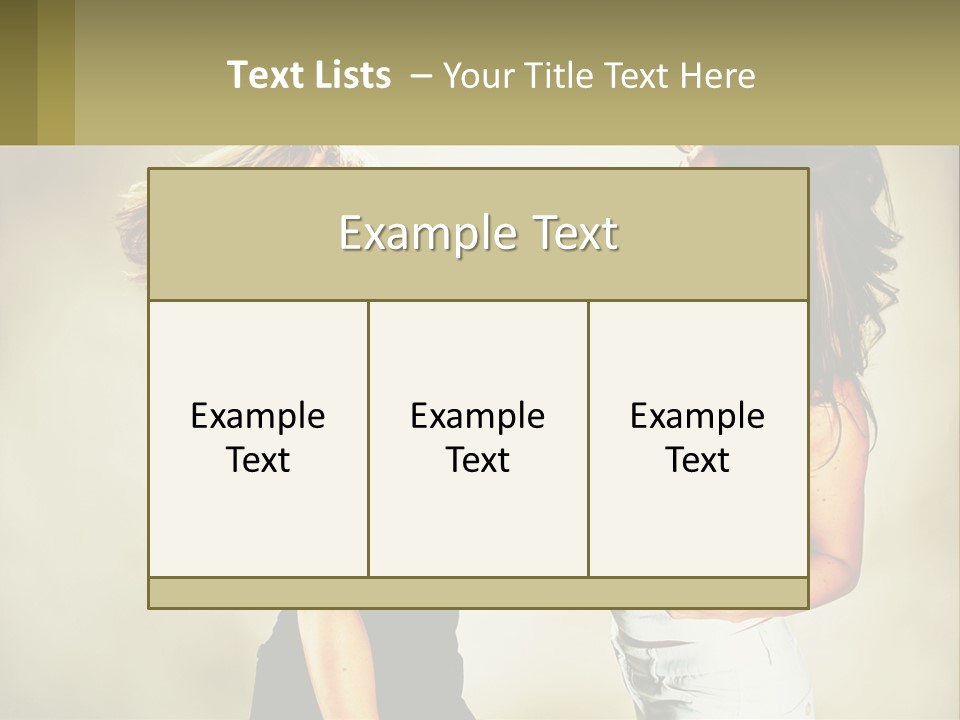 Two Young Women Fighting Over A White Background PowerPoint Template