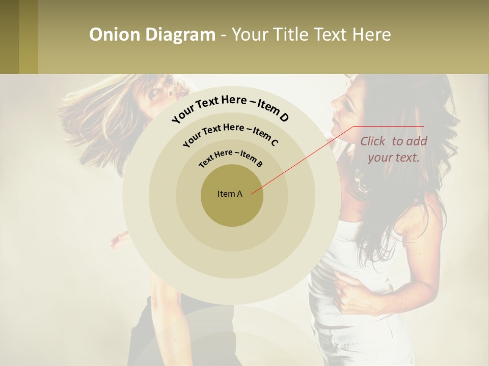 Two Young Women Fighting Over A White Background PowerPoint Template