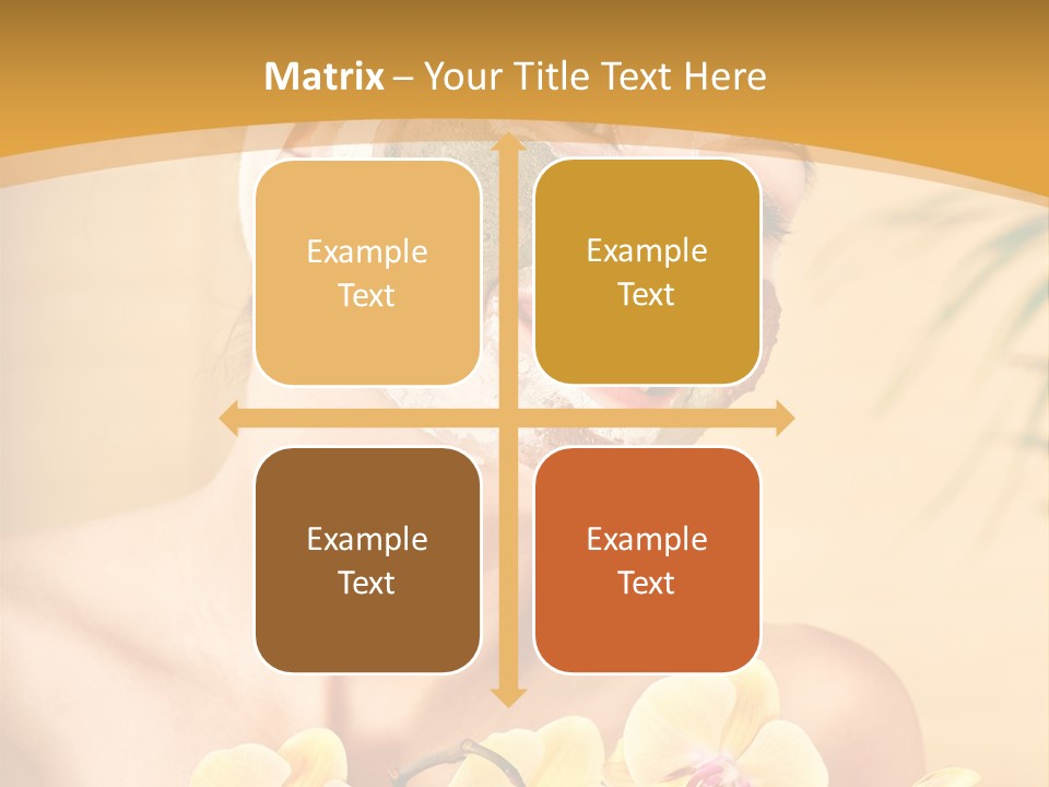 A Woman With A Towel On Her Head And A Green Mask On Her Face PowerPoint Template